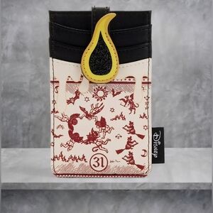 Loungefly GITD Hocus Pocus Black Flame Candle Card Holder🕯️